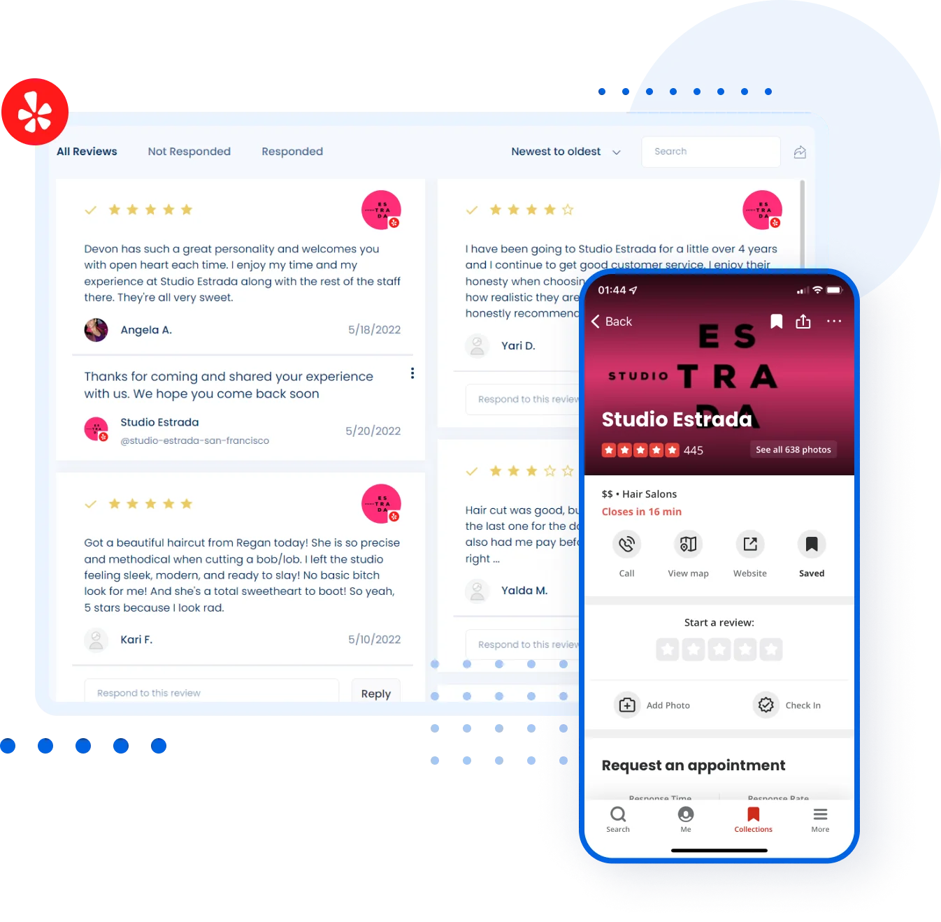 Yelp management tools